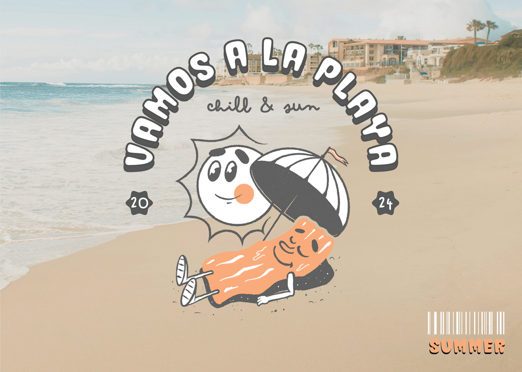 benoit-hoube.fr_illustration_logo_rouen_graphiste_rouen_tshirt_VAMOS_A_LA_PLAYA_beach